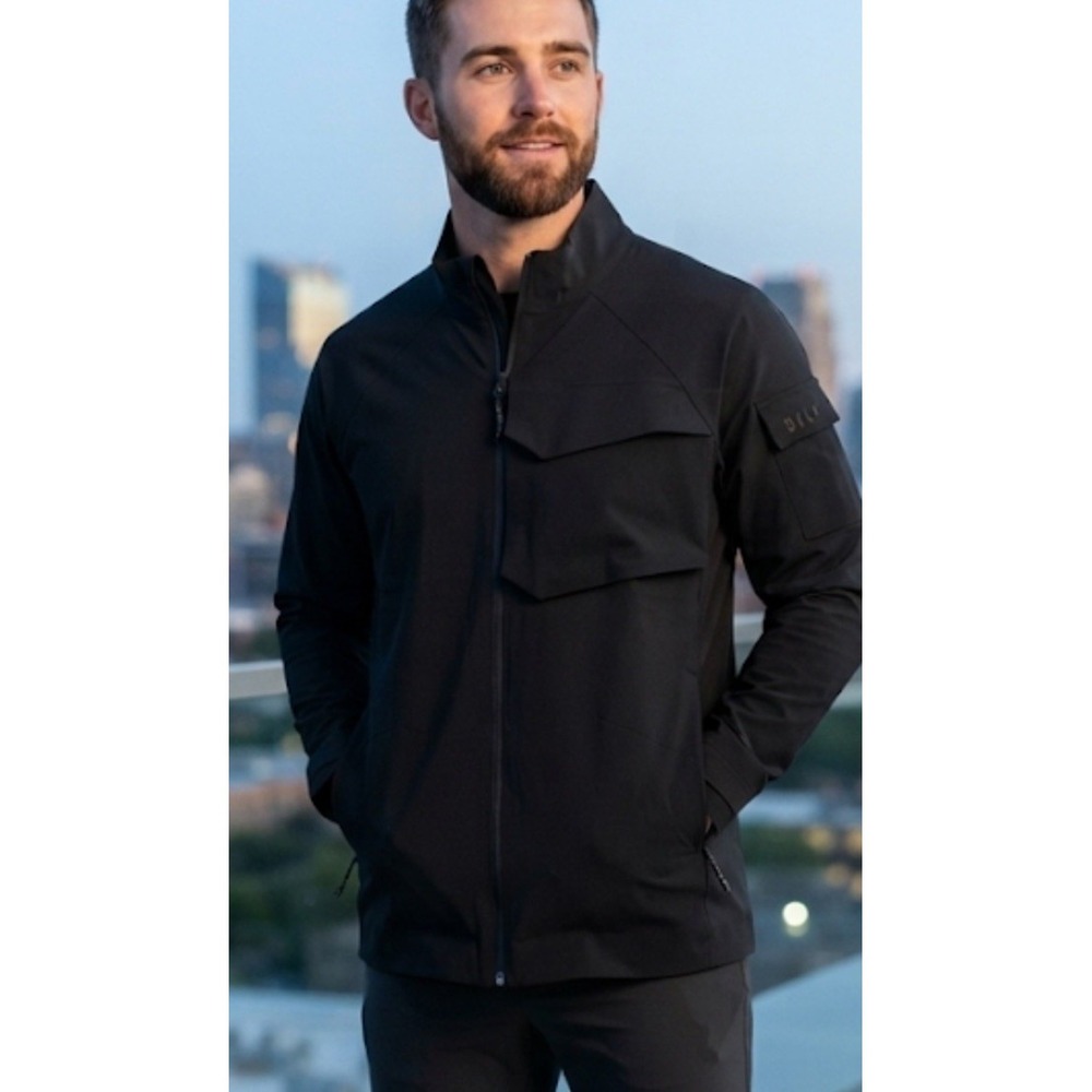 Bylt Skyline Jacket Men's Med Full Zip Nylon Performance Utility Black Athletic